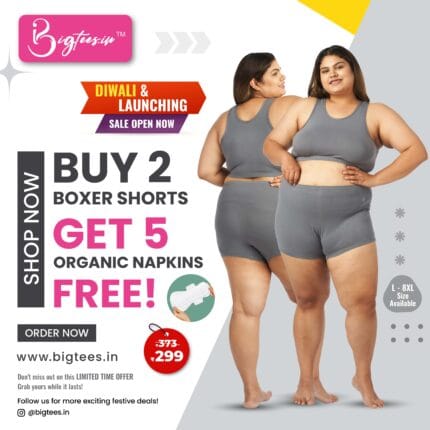 Buy 2 Boxer Shorts & Get 5 Napkis Free