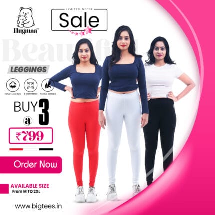 Churidhar Leggings M to 2XL Buy 2 Get 1 Free