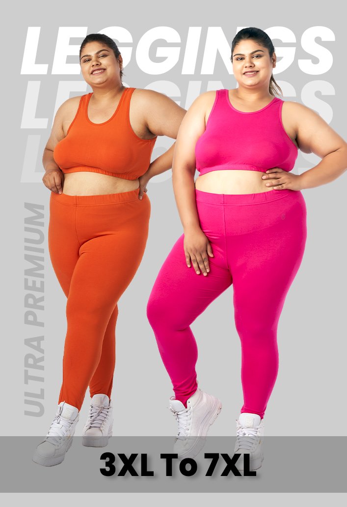 Leggings combo for plus size women, 3XL to 7XL