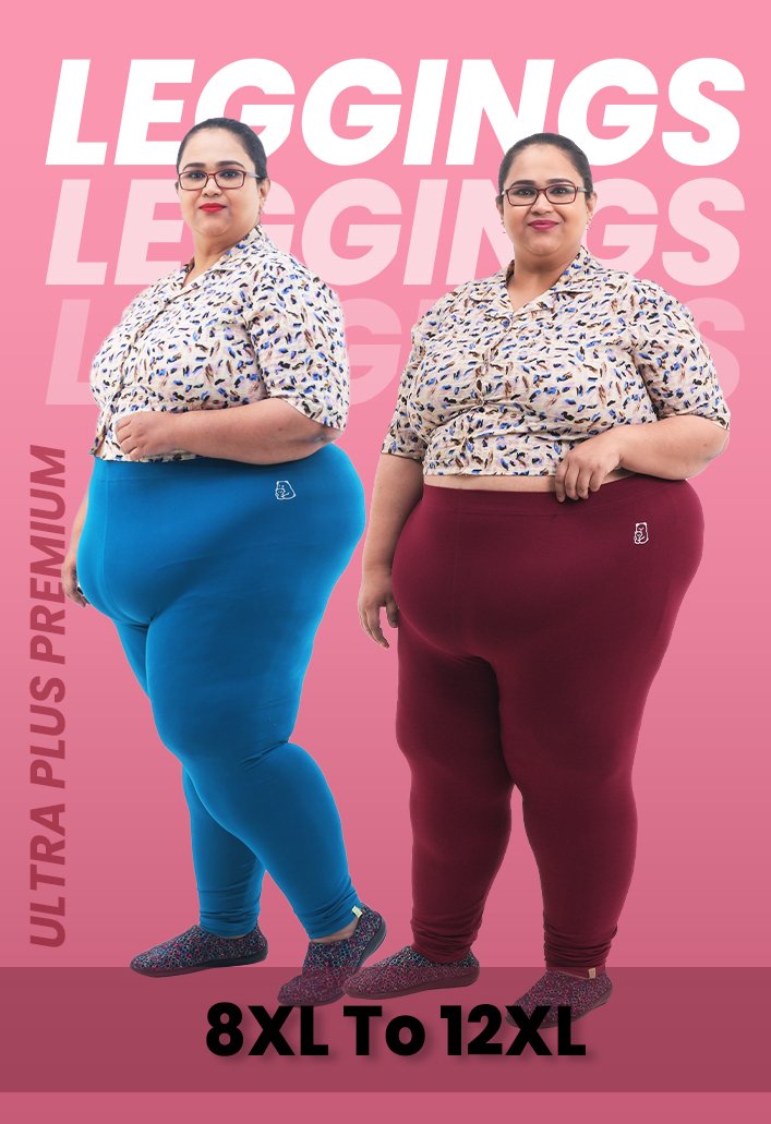 Ultra plus premium leggings for women, sizes 8XL to 12XL