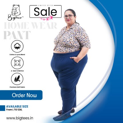 Plus size night pants for women, sizes L to 12XL
